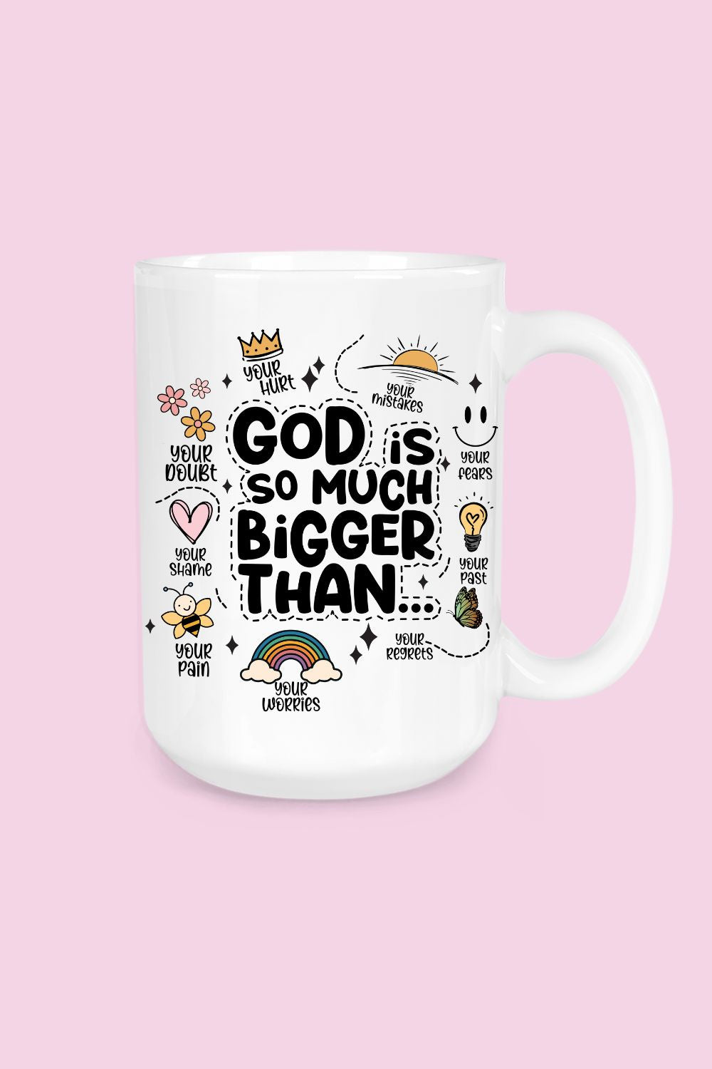 15oz. Ceramic Mug | God is So Much Bigger Than