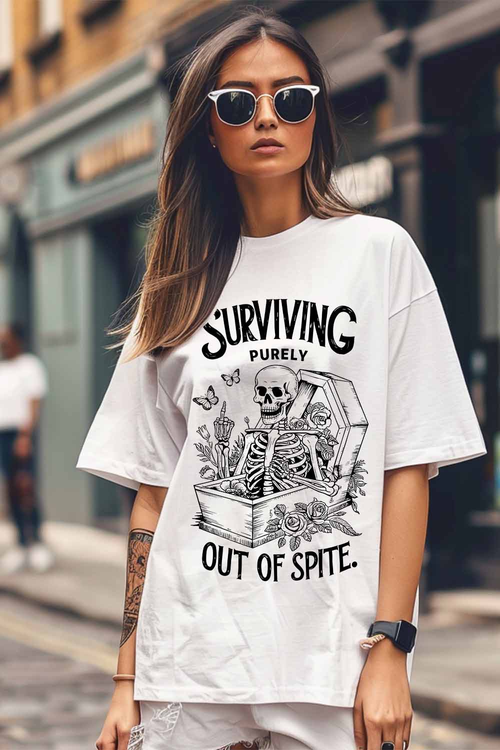 Women Graphic Tee, Surviving