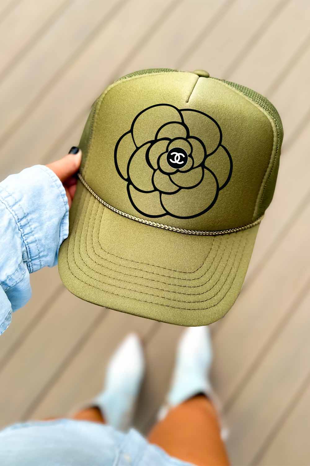 Trucker Hat , Fancy Flower